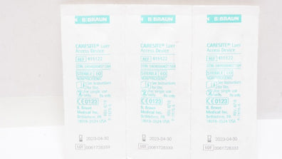 Braun 415122 CARESITE Luer Access Device - Pack of 3 (x)